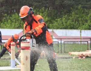 Белорусские лесорубы достойно выступили в Литве