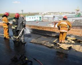 В Гомеле горела фанерно-спичечная фабрика «Гомельдрева»