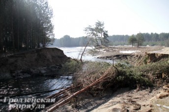 Возле деревни Гожа Гродненского района "убежало" озеро