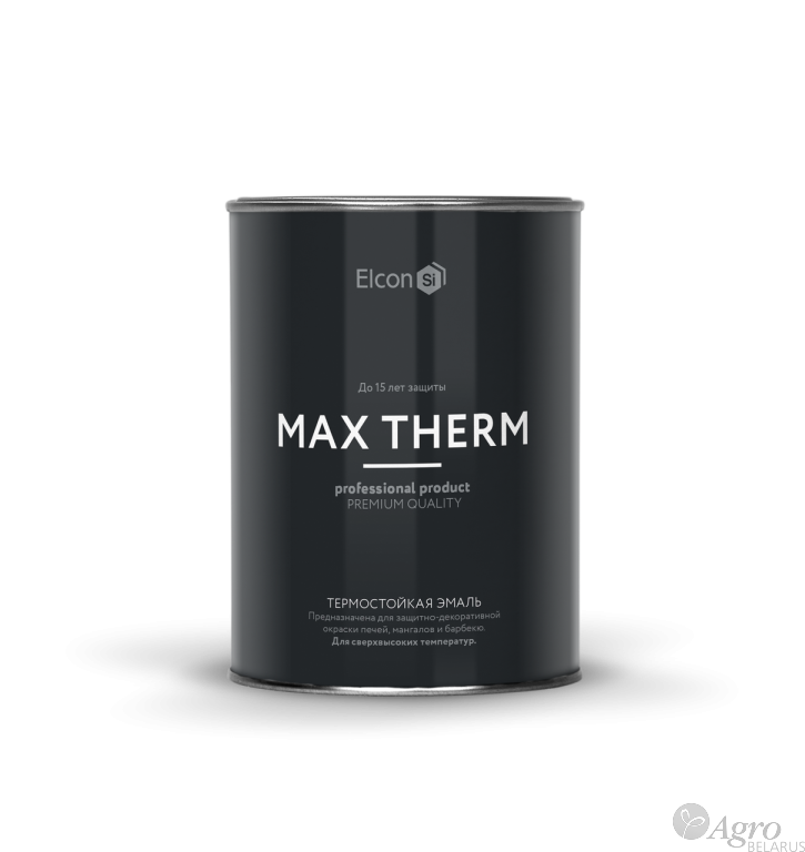 Эмаль термостойкая антикоррозионная Elcon Max Therm (Банка 0,8 кг)