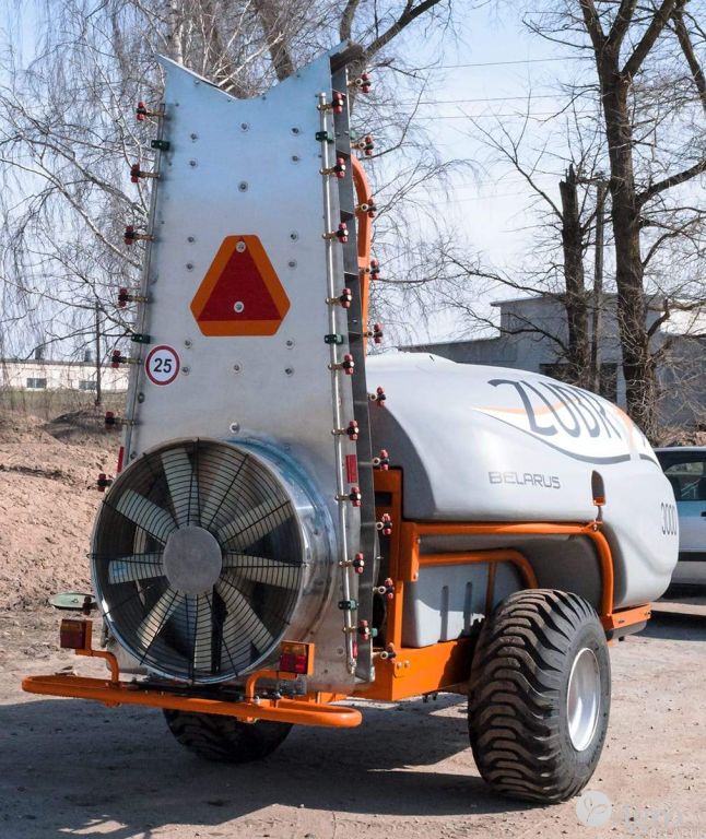 Опрыскиватель ЗУБР ПВ с двухвентиляторной приставкой “Колонна 2К”