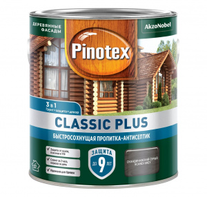 Пропитка-антисептик для древесины для наружных работ PINOTEX Classic Plus База 3 в 1, CLR база под колеровку