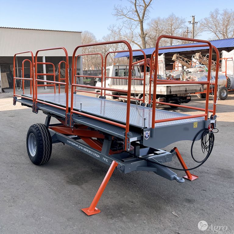 Платформа прицепная садовая для обрезки сада ППС