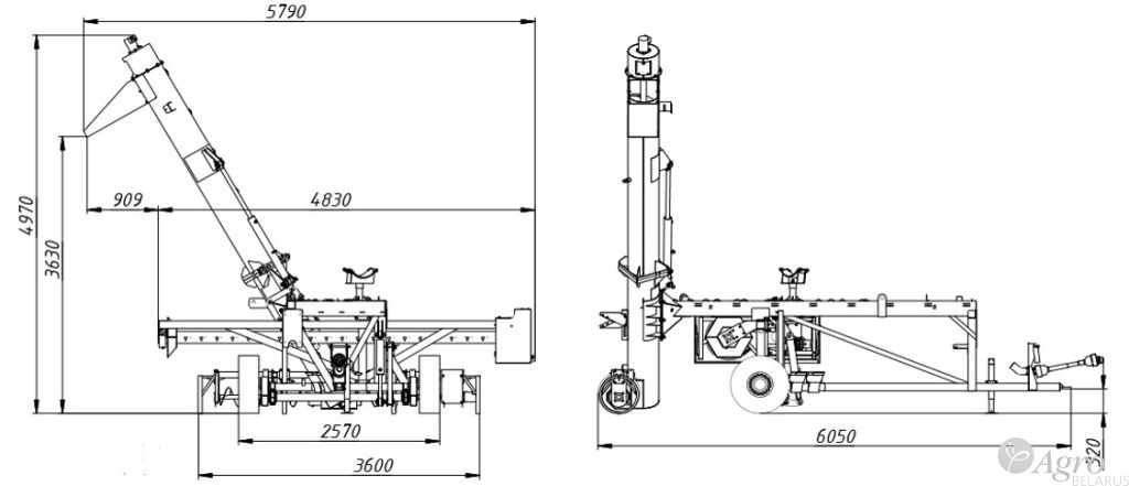 Машина зерноразгрузочная МЗР-300
