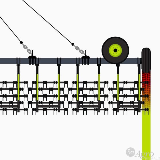 Борона тяжелая пружинная Veles БТ-15