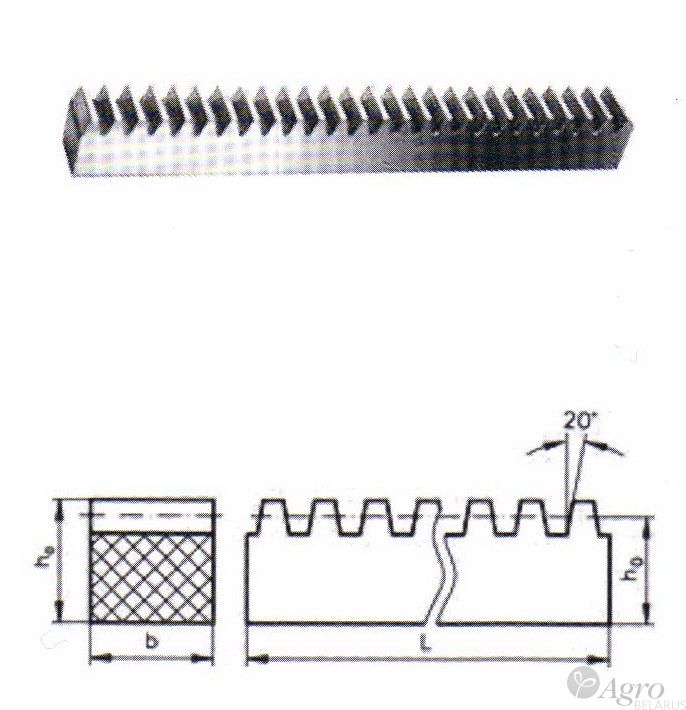 Зубчатая рейка DIN 3962, 3963, 3967 Modul 5,0