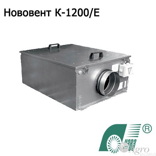 Установка компактная приточная Нововент К-1200/E с электрокалорифером
