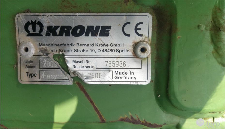 Приставка сплошного среза кукурузная Easy Collect 7500, 2009 г.в.