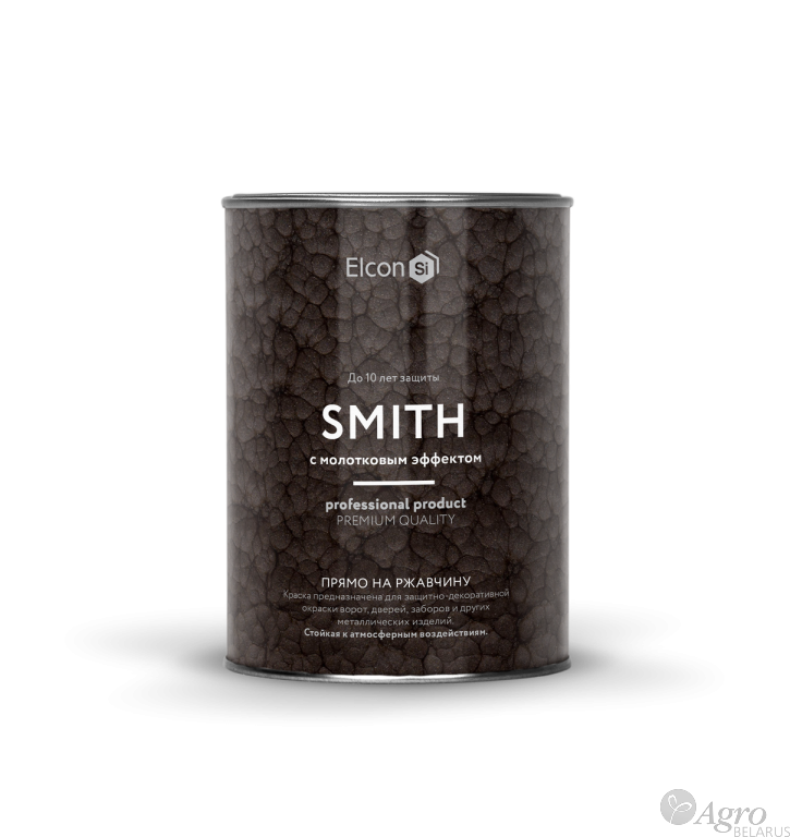Краска Elcon Smith c молотковым эффектом 3 в 1 (0,8 кг)