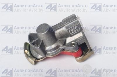 Головка соединительная автоматич. ПАЛМ красная с клапаном (6022352111000) (64226-3521110)