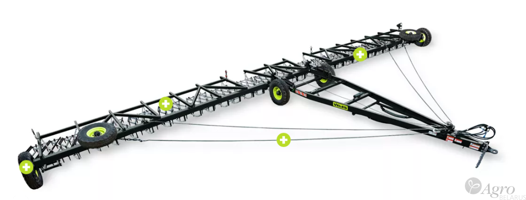 Борона однорядная зубовая Veles СГС-17