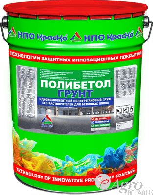 Грунт полиуретановый для бетонных полов Полибетол-грунт (без запаха), 20 кг