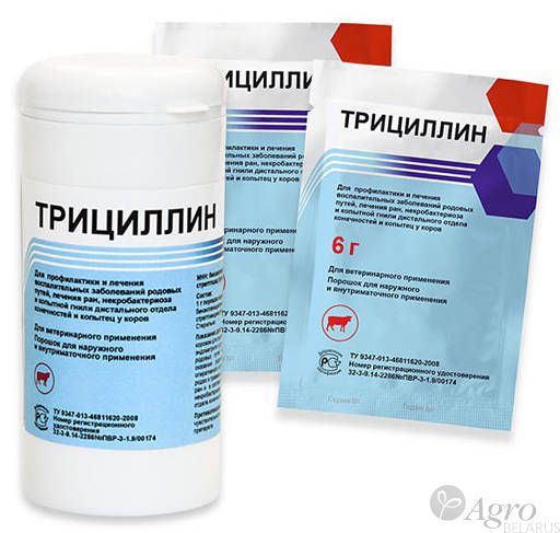 Препарат антибактериальный Трициллин (Tricyllinum)