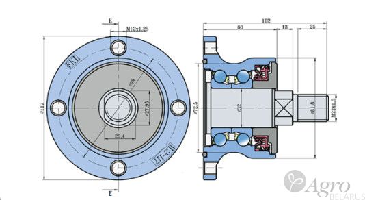 Ступица IL2-117-M22-D Agro Point