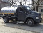 Автоцистерна для перевозки молока и других пищевых жидкостей АЦМА-2-4,2 на шасси ГАЗ-33098 (ГАЗон NEXT)