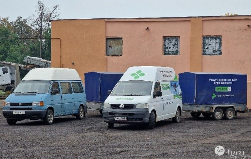 Станция смесительная на базе двуосного прицепа