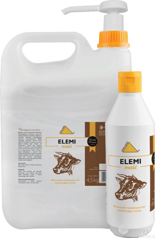 Мазь ELEMI от воспаления вымени без каренции на молоко