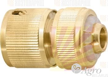 66240 Соеденитель латунный PALISAD 1/2" с аквастопом