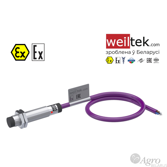 Датчик бесконтактный индуктивный взрывозащищенный AEX1P1K1-2AM12.50L-PA4A-P1C2
