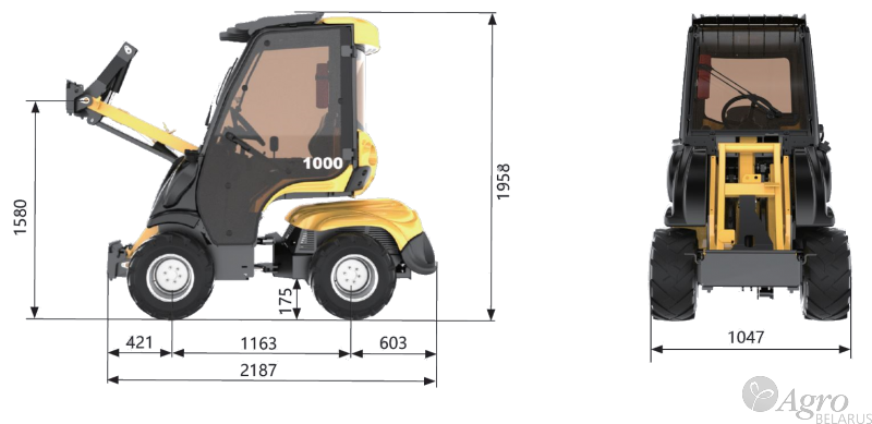 Мини-погрузчик БЛ-1250 "Геракл"