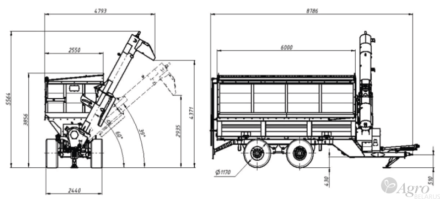Бункер-перегрузчик Gritan БНП-301