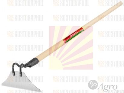 1346-Ч БЛЦ Тяпка с черенком, 220х80 мм неравеющая сталь