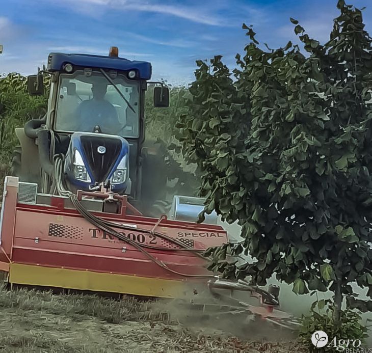 Комбайн-подборщик TR 200.2 с подъёмником для сбора орехов