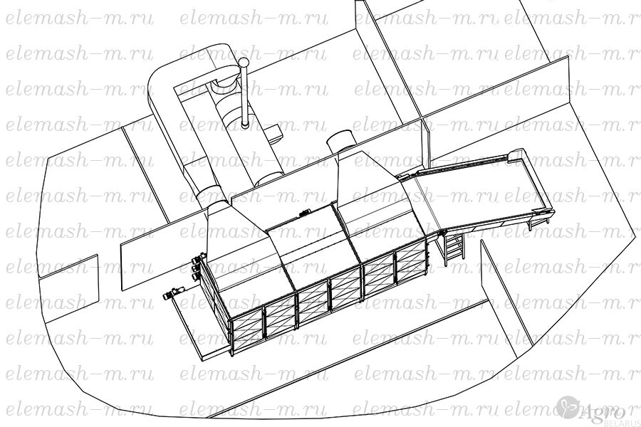 Сушилка ленточная модульная СЛМ-3