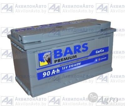 Аккумулятор  &quot;BARS Premium&quot; +справа (6СТ-90 АПЗ о.п. )