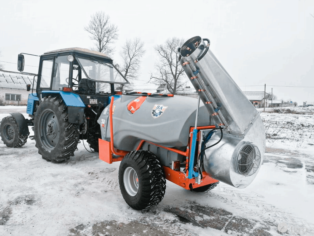 Опрыскиватель прицепной универсальный ЗУБР с приставкой “Турбо”, 2000 л