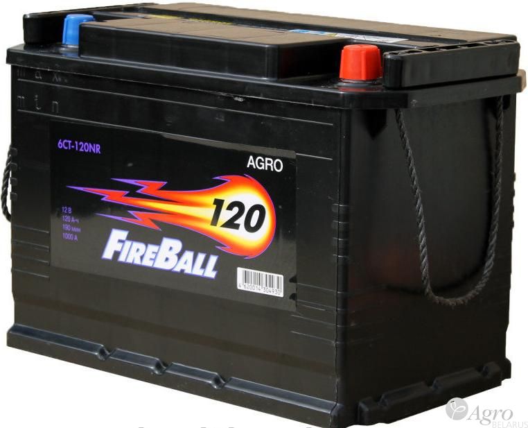 Аккумулятор Fireball 120Ач R+ (плюс справа)