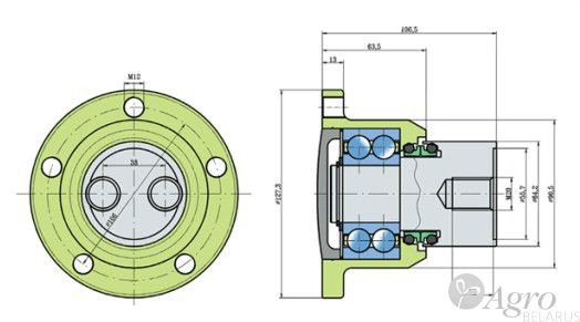 Ступица PL127 Agro Point