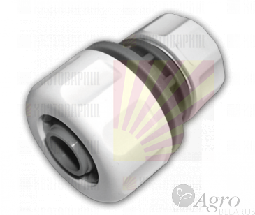 Ф16 Соединитель WHITE Line ремонтный 3/4",1/2" с переходом