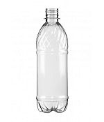 Бутылка полимерная ПЭТ 1,0л (под газ) бесцветная ЭКОООО