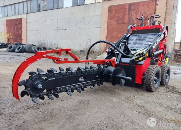 Мини погрузчик БЛ-1700 с траншеекопателем