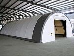 Ангар тентовый с арочной крышей 6.1x18.3x3.7 м