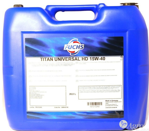Масло моторное Fuchs TITAN UNIVERSAL HD 15W-40 20л