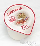 Сметана массовая доля жира 25% 350 гр