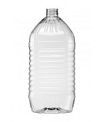 Бутылка полимерная ПЭТ 5,0л D38 (под газ) бесцветная ЭКООО