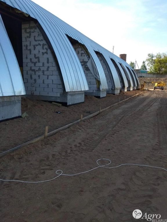 Гараж арочный бюджетный