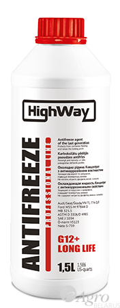Концентрат антифриза G12+ красный LONG LIFE HighWay