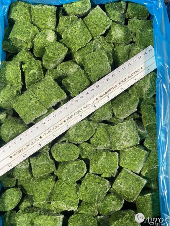 Шпинат измельченный, производство Китай