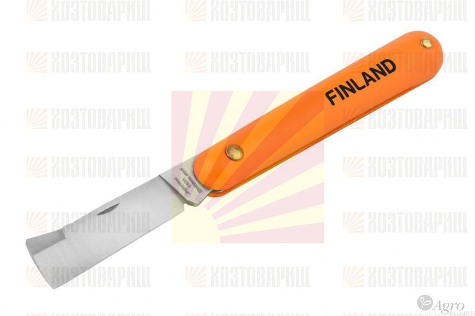 1453 FINLAND Нож прививочный с прямым лезвием из нержавеющей стали