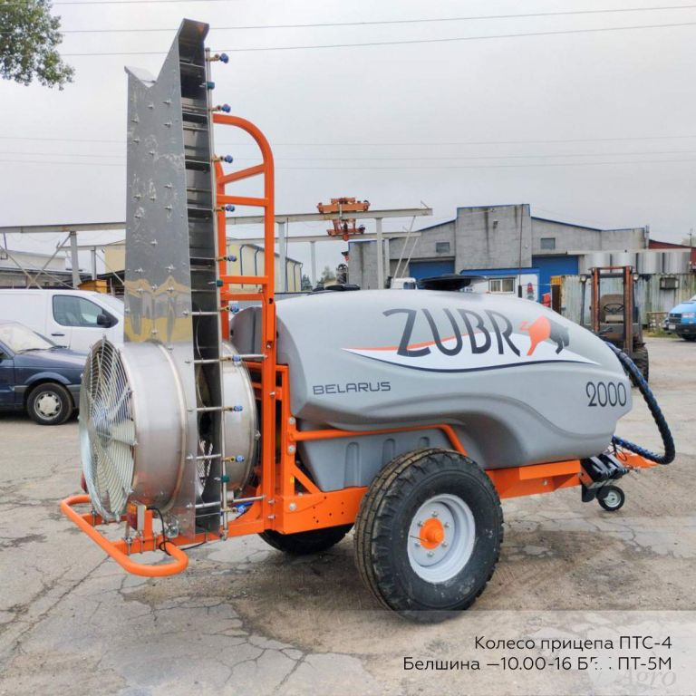 Опрыскиватель ЗУБР ПВ с двухвентиляторной приставкой “Колонна 2К”