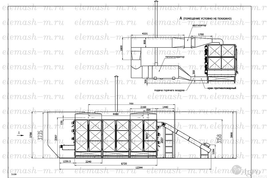 Сушилка ленточная модульная СЛМ-3